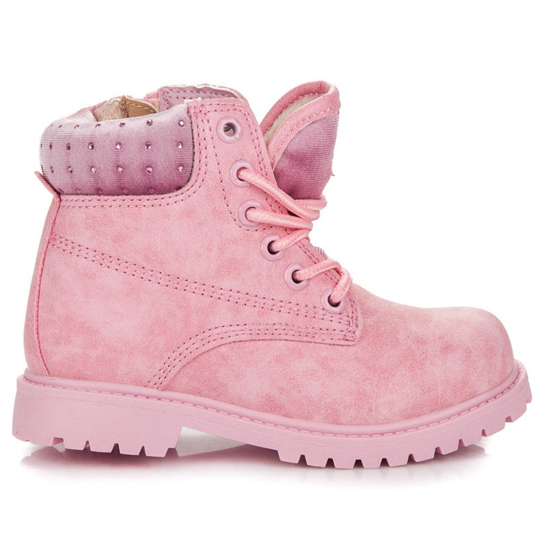 American Club Traperki s kristalima ružičasta