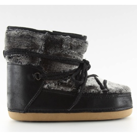 Spavajući mjesec s krznom crnim crnim crna