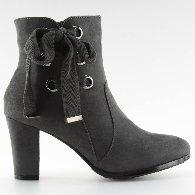 Sive Čizme s visokom petom C100 sive siva