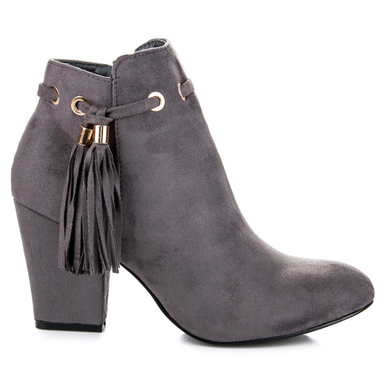 Cm Paris Boho čizme od antilopa siva