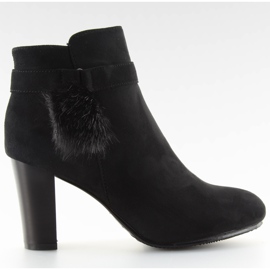 Čizme s kićankom crne H192 crne crna