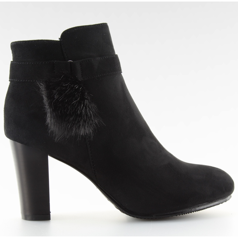 Čizme s kićankom crne H192 crne crno