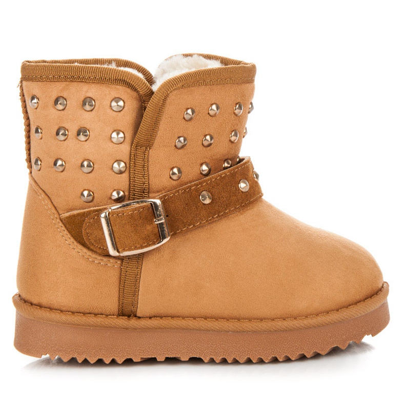 Kylie Čizme za snijeg s rhinestones smeđa