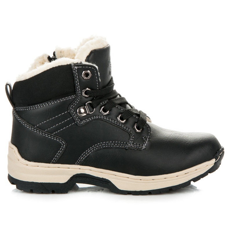 Arrigo Bello Čizme s ovčjom kožom crno