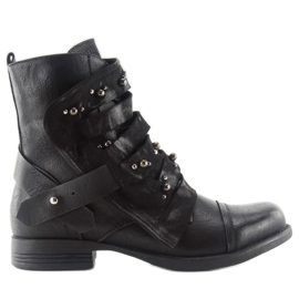 Vojne čizme s crnom koljkom crna