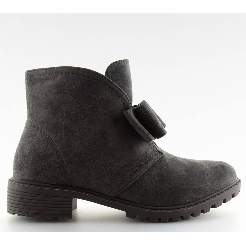 Čizme sa sivim lukom AT-0625-L Siva