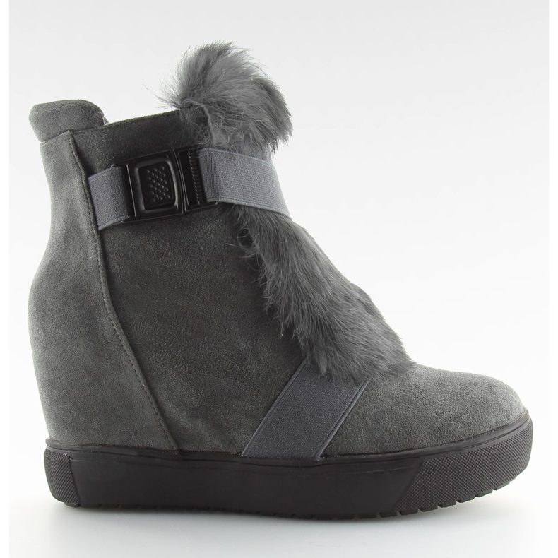 Sive tenisice s krznom 3123 D. sive siva