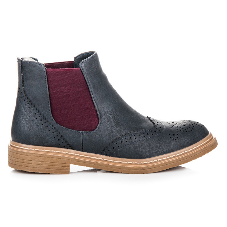 Modne čizme Kylie Chelsea plava