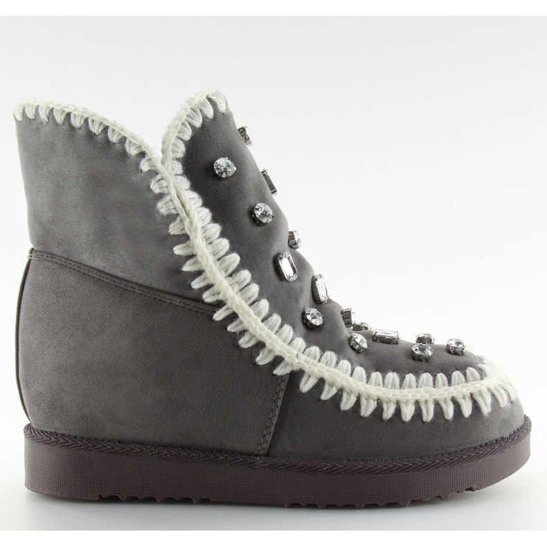 Cipele s klinom sive DD62P sive siva