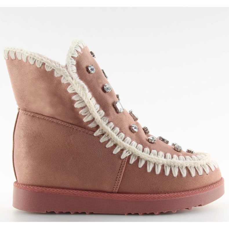 Cipele s klinom ružičaste DD62P ružičaste ružičasta