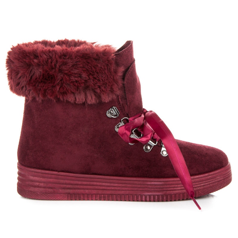 Bello Star Bordo Trappers Vezani vrpcom crvena