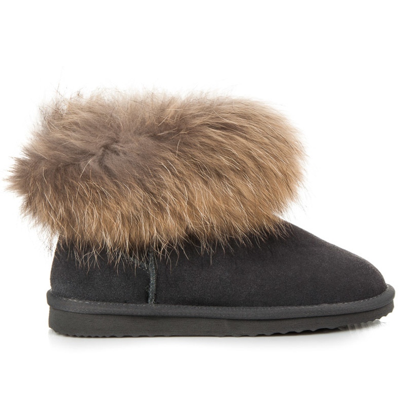 Coco Perla Kožni Mukluki siva