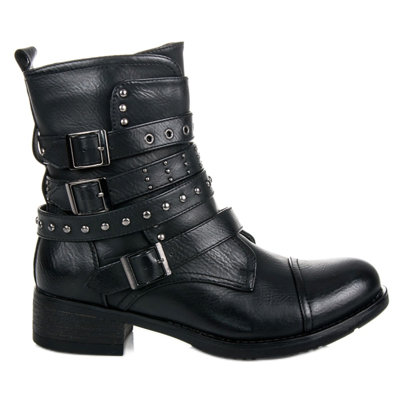 Erynn Crni radnici s kopčama crno