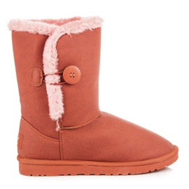 Torna Mukluki s gumbom crvena