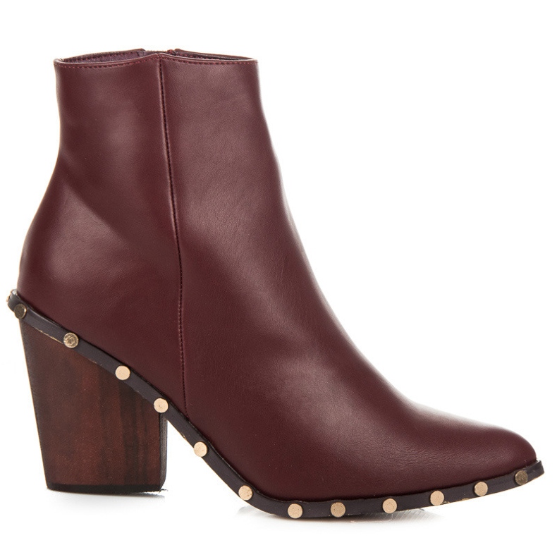 Vices Elegantne bordo čizme crvena