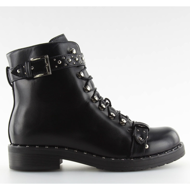 Crne čizme sa kopčom ae82p crne bakar