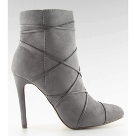 Sive antilop sive čizme na štiklu siva