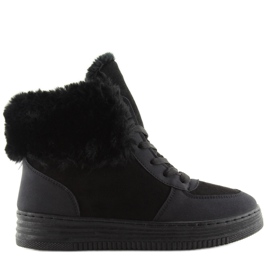 Crne tenisice debelo izolirane R138 crne crna