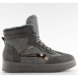 Tenisice izolirane sive BOK-1103 tamno sive siva