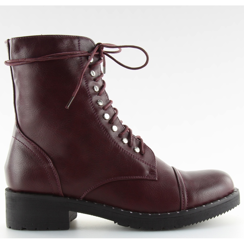 Čizme čizme s bordo vinskim crvenim raznobojna crvena