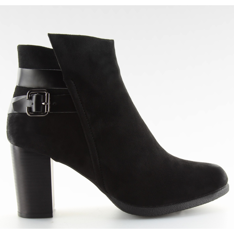 Crne čizme na stabilnoj peti crno