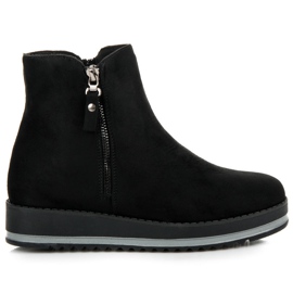 Čizme od antilopa na platformi crna