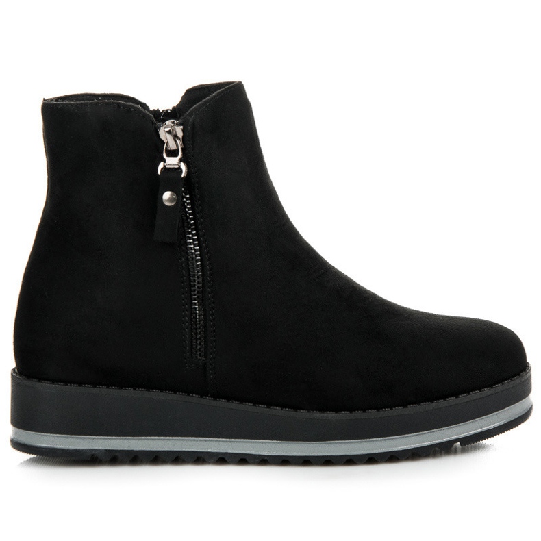 Čizme od antilopa na platformi crno