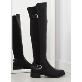 Crne čizme s fleksibilnim gornjim dijelom crna