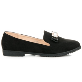 Miss Laura Niske cipele s mašnom crna