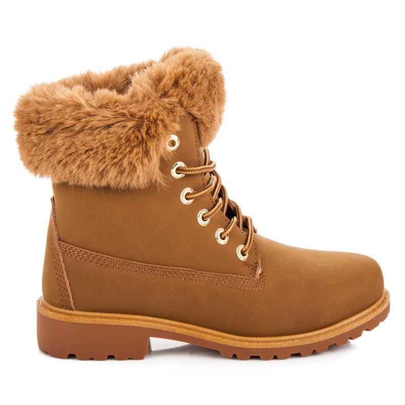 Queen Vivi Lovke za deve s krznom smeđa