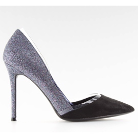 Srebrne svjetlucave igle 5127 plave crna siva