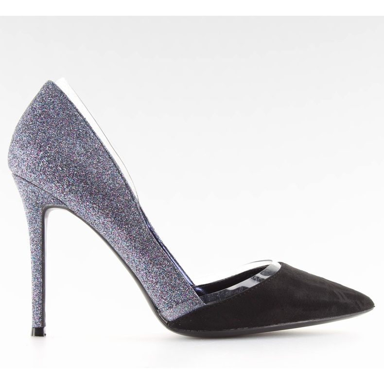 Srebrne svjetlucave igle 5127 plave crno siva