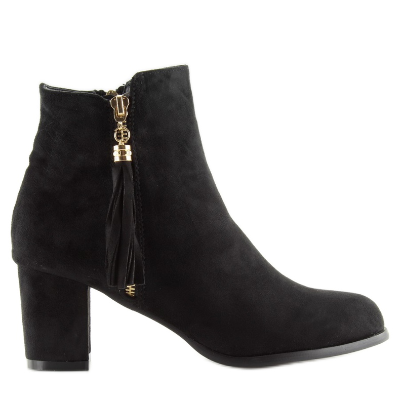 Crne čizme na visoku petu SO-20 crne crno