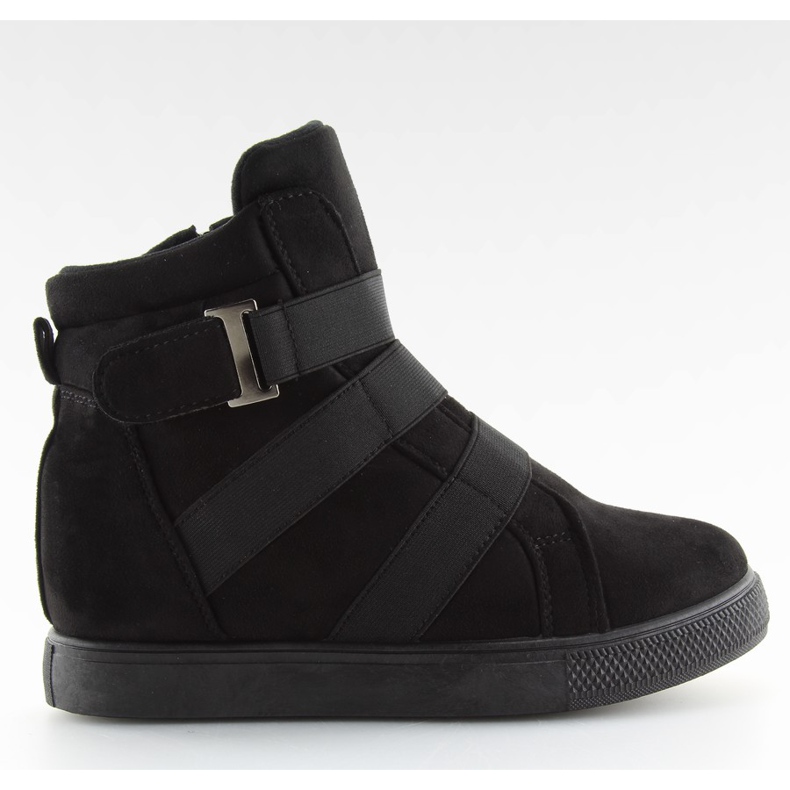 Tenisice s crnim gumenim crnim H7191 crno