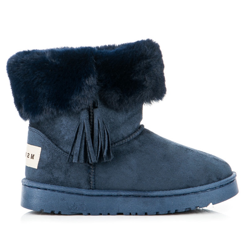 Bella Paris Mukluki s resama mornarsko plava