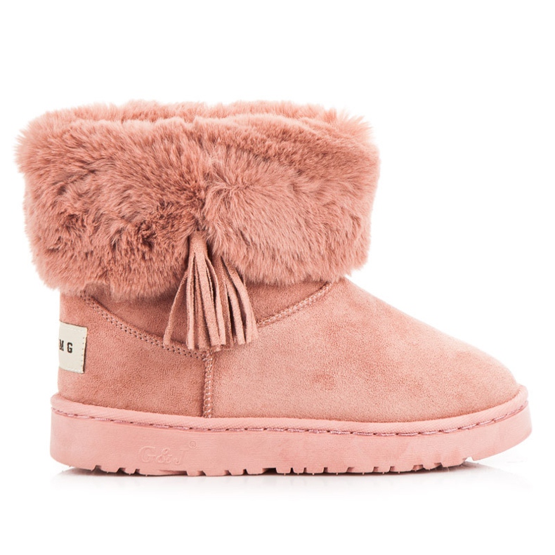 Bella Paris Mukluki s resama ružičasta