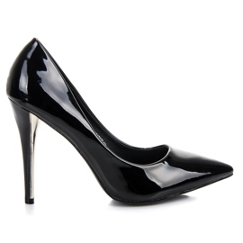 W. Potocki Crno lakirane potpetice crna