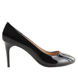 Ženske pumpe crne lakirane L7073 Crne crna