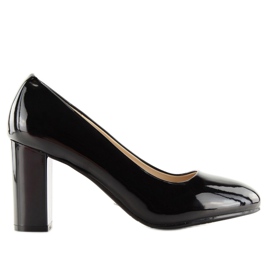 Pumpe sa širokim petama crne B-59 Black crna