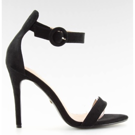 Crne NF-17 Crne sandale na visokoj potpetici crna