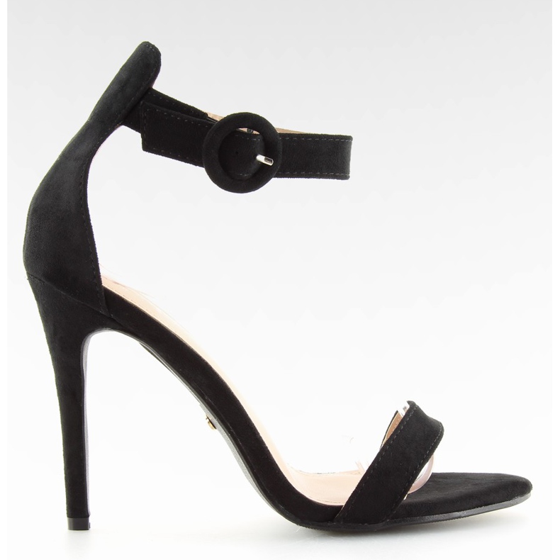 Crne NF-17 Crne sandale na visokoj potpetici crno