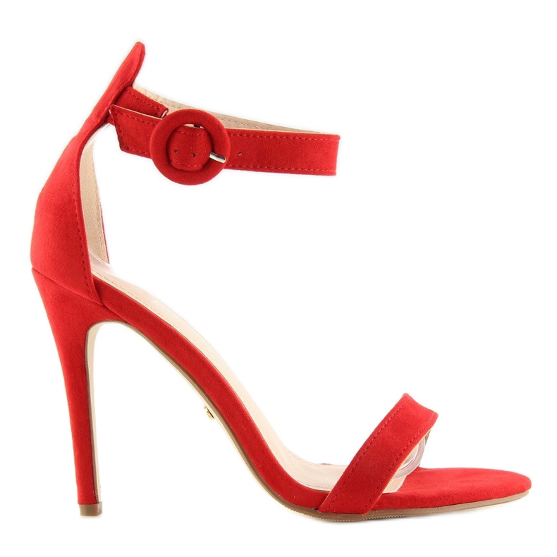 Crvene NF-17 Crvene sandale na visokoj potpetici crvena