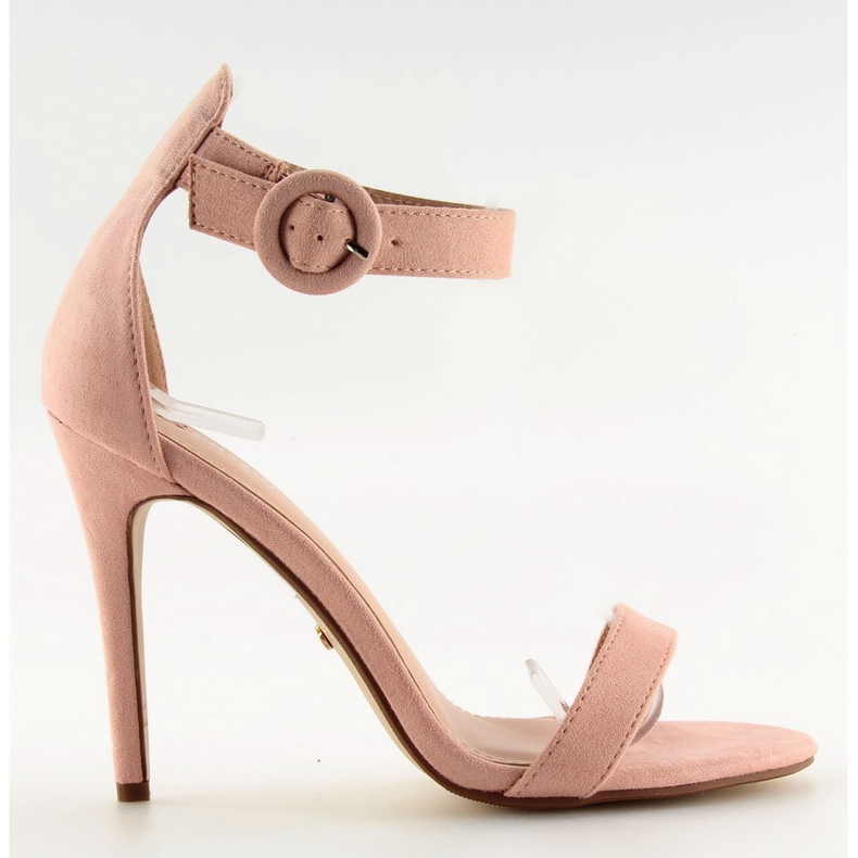 Ružičaste NF-17 ružičaste sandale na visokoj potpetici ružičasta