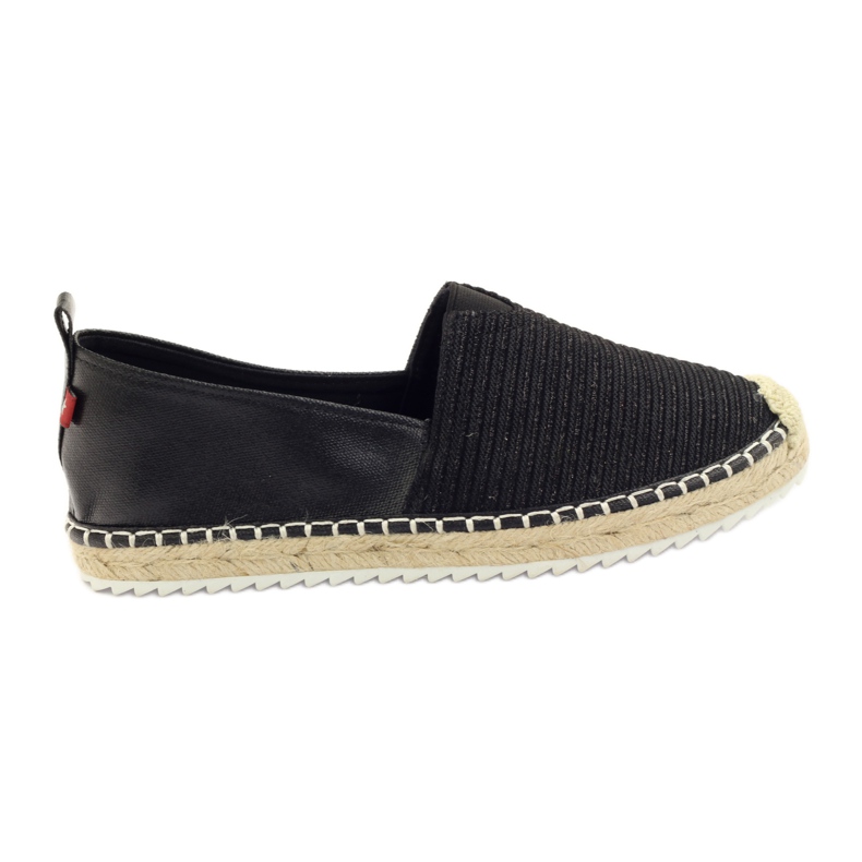 Balerine espadrile Big star 274196 crno smeđa