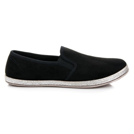 Mckeylor Slip on espadrile od antilopa crna