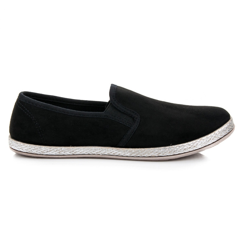 Mckeylor Slip on espadrile od antilopa crno