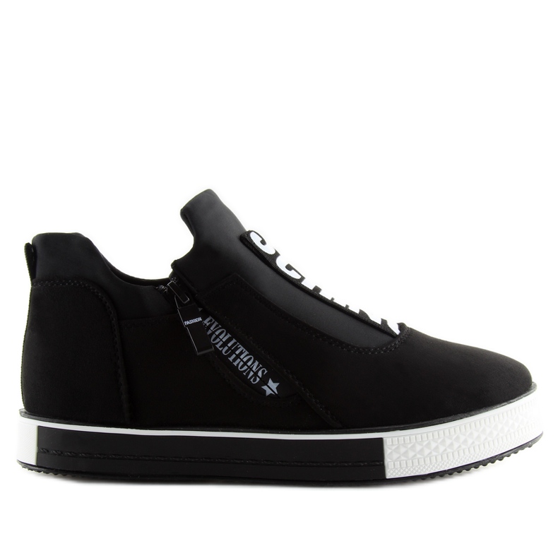 Crne tenisice na klin NB168 crne crno