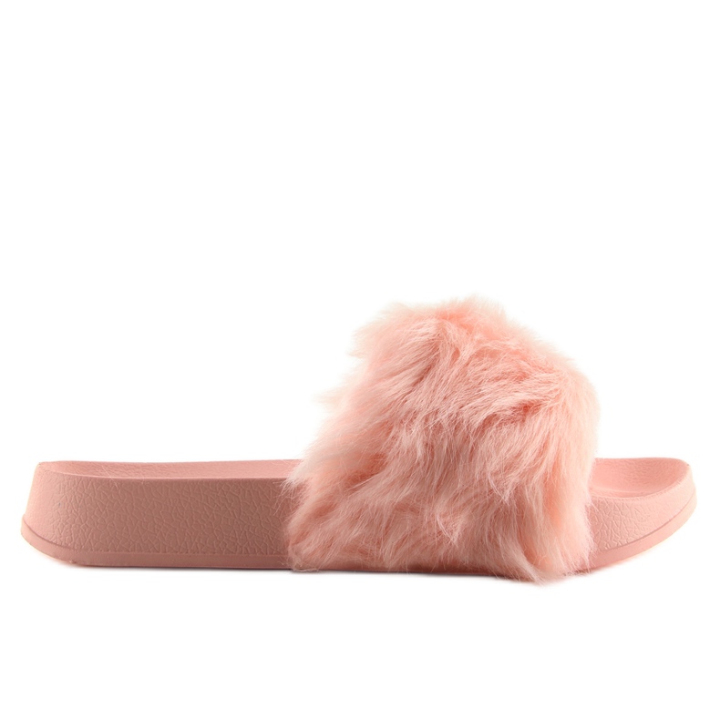 Krznene ružičaste papuče S36 roze ružičasta