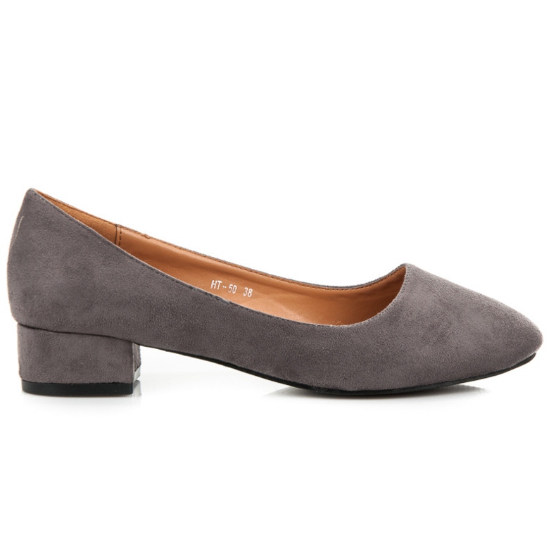 Cipele od antilopa s niskom potpeticom siva