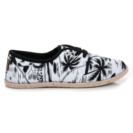 Mckeylor CRNO-BIJELE vezane tenisice bijela crna